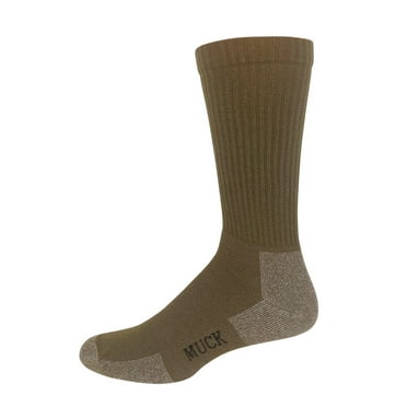 Muck Boot Mens Merino Wool Ligthweight Year Round Crew Socks 1 Pair Pack