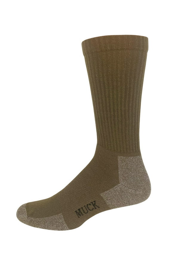 Muck Boot Mens Merino Wool Ligthweight Year Round Crew Socks 1 Pair Pack