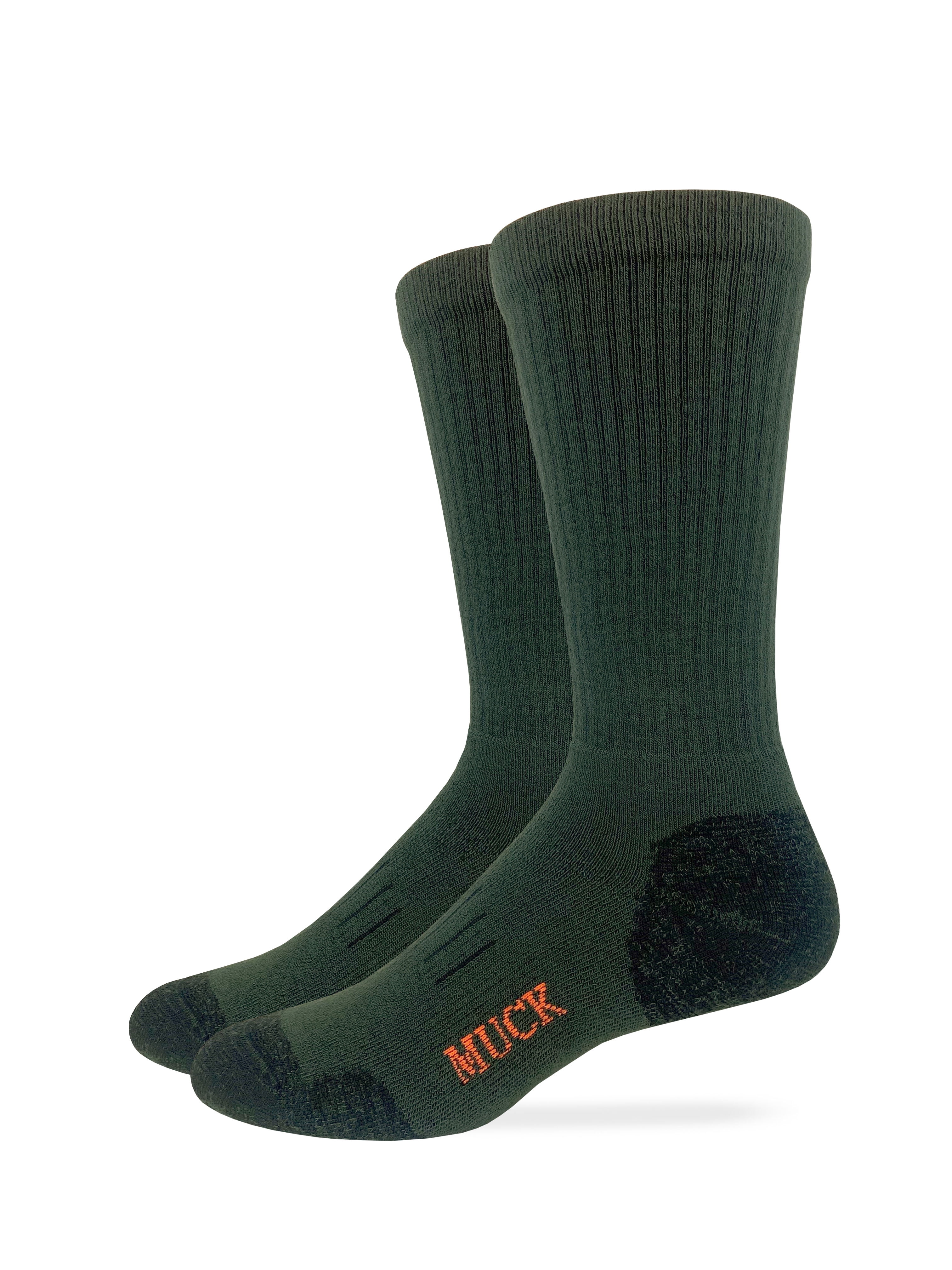 Muck Boot Mens Ultra Dri Seamless Toe Crew Socks Pair Pack