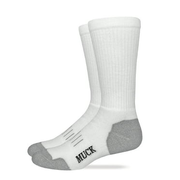 Muck Boot Mens Ultra Dri Seamless Toe Crew Socks 2 Pair Pack