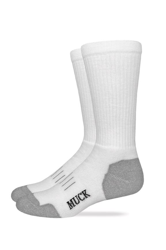 Muck Boot Mens Ultra Dri Seamless Toe Crew Socks 2 Pair Pack