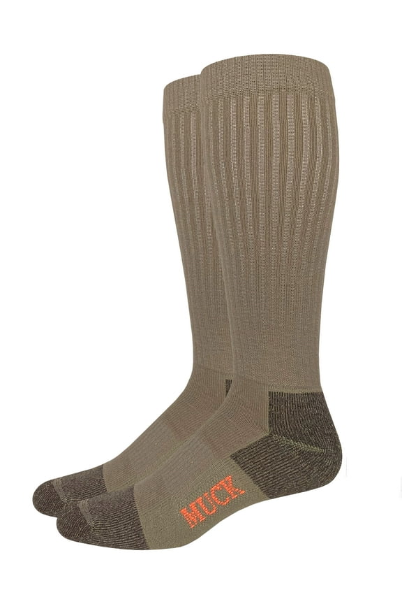 Muck Boot Mens Ultra Dri Year Round Tall Boot Socks 2 Pair Pack