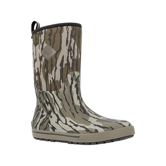 Muck Boots Men's Xplorer 12" Rubber Boots Mossy Oak Original Bottomland/Olive 9 D