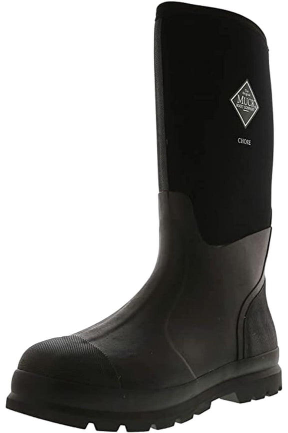 Muck Chore Classic Men's Rubber Work Boots,Black,Men's 12 M US / Women's 13 M US