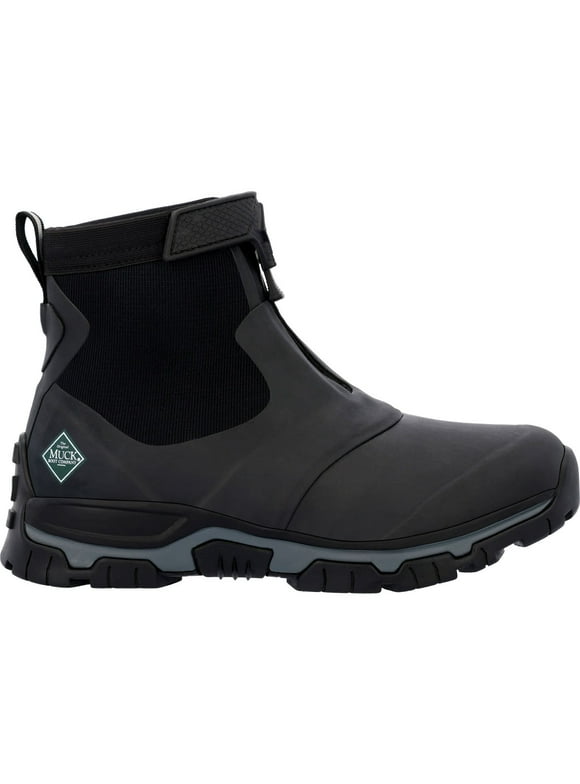 Muck Men's Apex Mid Zip, Black/Grey