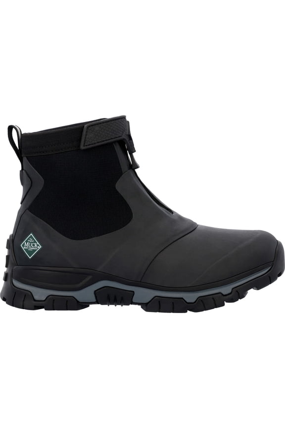 Muck Men's Apex Mid Zip, Black/Grey