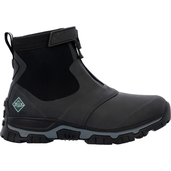 Muck Men's Apex Mid Zip, Black/Grey