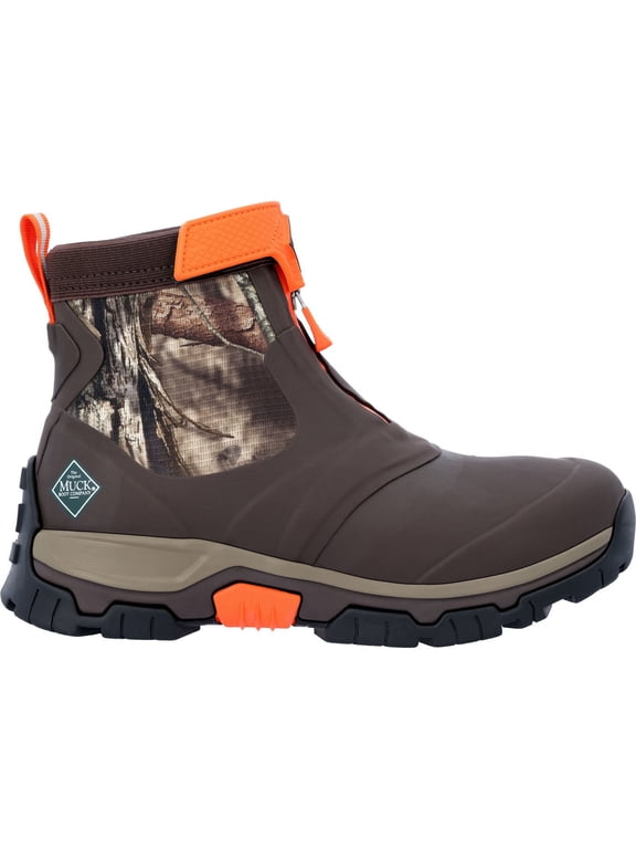 Men's Mossy Oak® Breakup Country™ Apex Mid Zip Ankle Boot, Brown, Size 15(M)