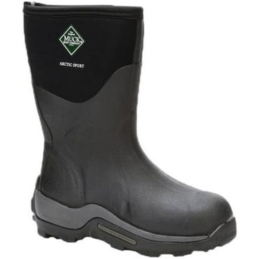 Muck Men's Arctic Sport Mid, Black/Black