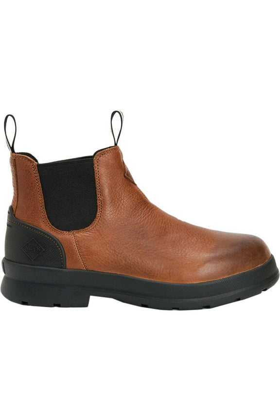 Muck Men's Chore Farm Leather Chelsea PT - MED, Caramel