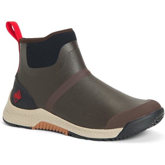 Muck Men's Outscape Chelsea, Coffee Bean/Crockery/Black/Ribbon Red