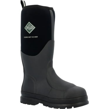Muck Men's Waterproof Met Guard Protective Work Boot, Black