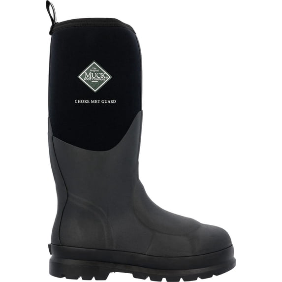 Muck Men's Waterproof Met Guard Protective Work Boot, Black