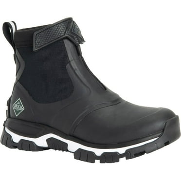 Muck Women's Apex Mid Zip, Black/White