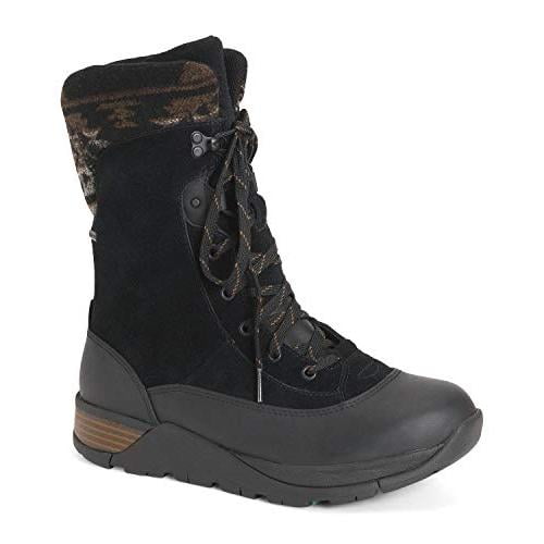 Muck Women's Apres Lace v2 Leather, Black