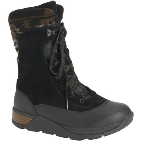 Muck Women's Apres Lace v2 Leather, Black