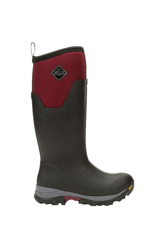 Muck Women's Arctic Ice Tall AGAT, Black/Maroon