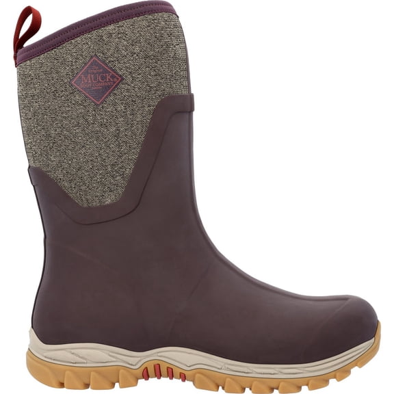 Muck Women's Arctic Sport II Mid, Wine tasting/Herringbone