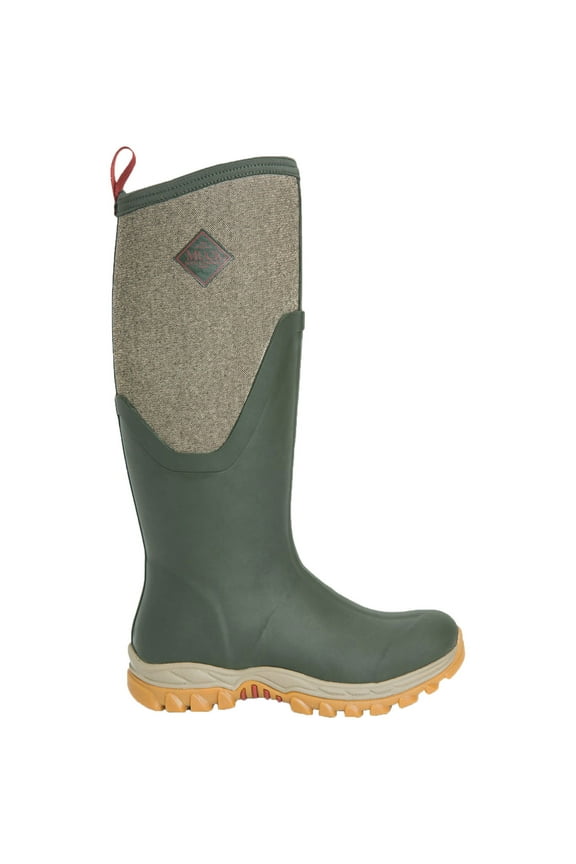 Muck Women's Arctic Sport II Tall, Dk Olive/Herringbone