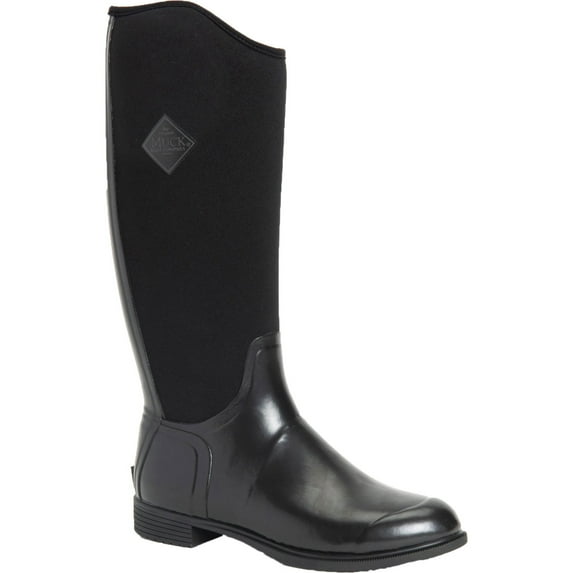 Muck Women's Derby Tall Rubber, Black