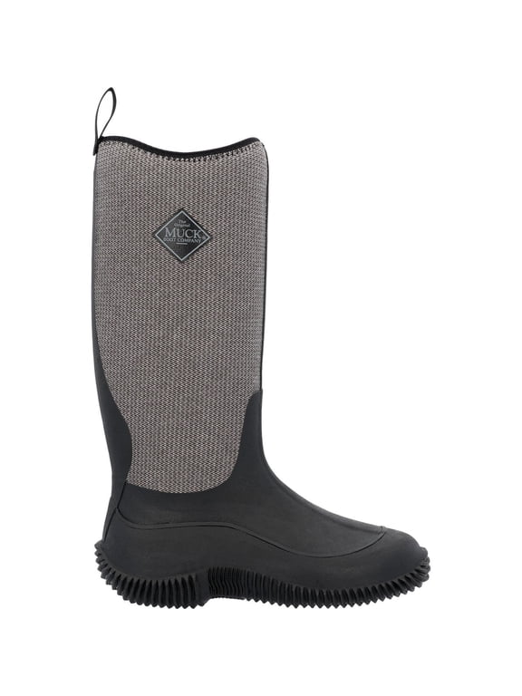 Muck Women's Hale, Black w/ Fuzzy Herringbone