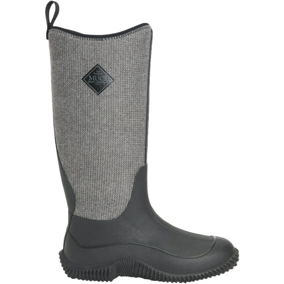 Muck Women's Hale, Black w/ Fuzzy Herringbone