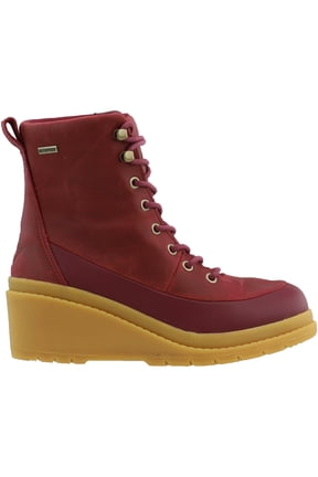 Muck Boot Womens Liberty Waterproof Wedge Lace Up Round Toe Ankle Boots