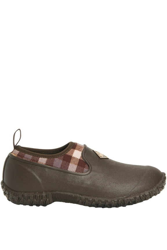 Muck Women's Muckster II Low, Brown w/ Plaid
