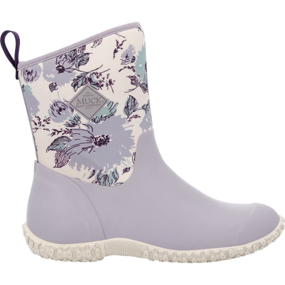 Muckster II Women's Mid Boot, Gray Pumice Stone Flower, Size 7(M)