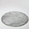 thumbnail image 1 of Mucky Cat Round Rug,Small Circle Faux Sheepskin Fur Rug Fluffy Boho Plush Rug Cute Furry Rugs for Bedroom Cushion Home Decor,Machine Washable,Light Gray,28"., 1 of 7