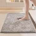 thumbnail image 1 of Bath Mat for Tub Non Slip - Microfiber Bath Rugs Quick Drying, Machine Washable Chenille Fluffy Rug, Bathroom Rugs for Indoor Outdoor, Light Gray, 31"X20", 1 of 10