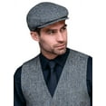 thumbnail image 1 of Mucros Weavers 100% Wool Tweed Men's Irish Trinity Flat Cap Made in Ireland, 1 of 7