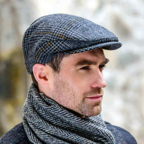 Mucros Weavers Adult Irish Wool Trinity Flat Cap- 601, Large