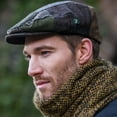 thumbnail image 1 of Mucros Weavers Hat, Adult Male Irish Wool Trinity Flat Cap- Patch Cap, Medium, 1 of 7