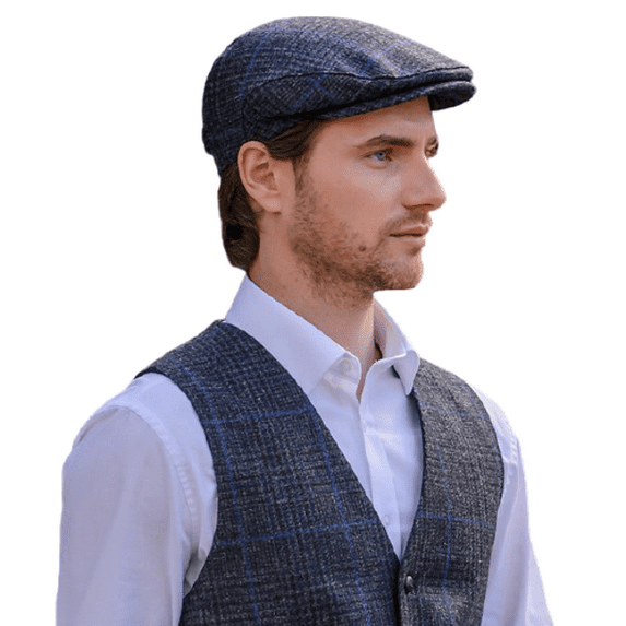 Mucros Weavers Irish Trinity Flat Cap Wool Tweed Newsboy Vintage Hat Made in Ireland