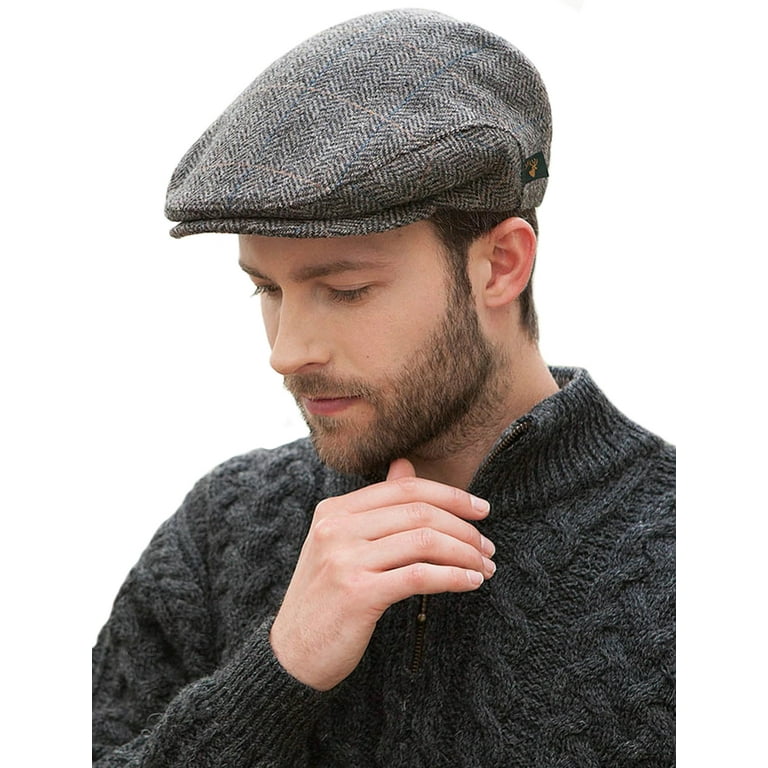Mucros Weavers Irish Trinity Flat Cap Wool Tweed Newsboy Vintage