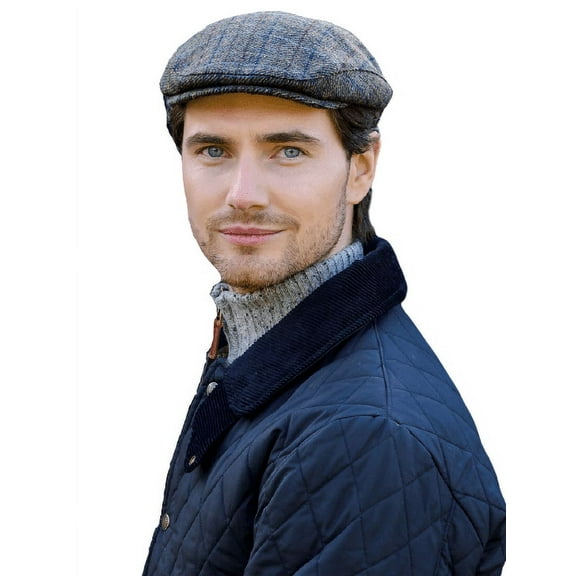 Mucros Weavers Irish Trinity Flat Cap Wool Tweed Newsboy Vintage Hat Made in Ireland