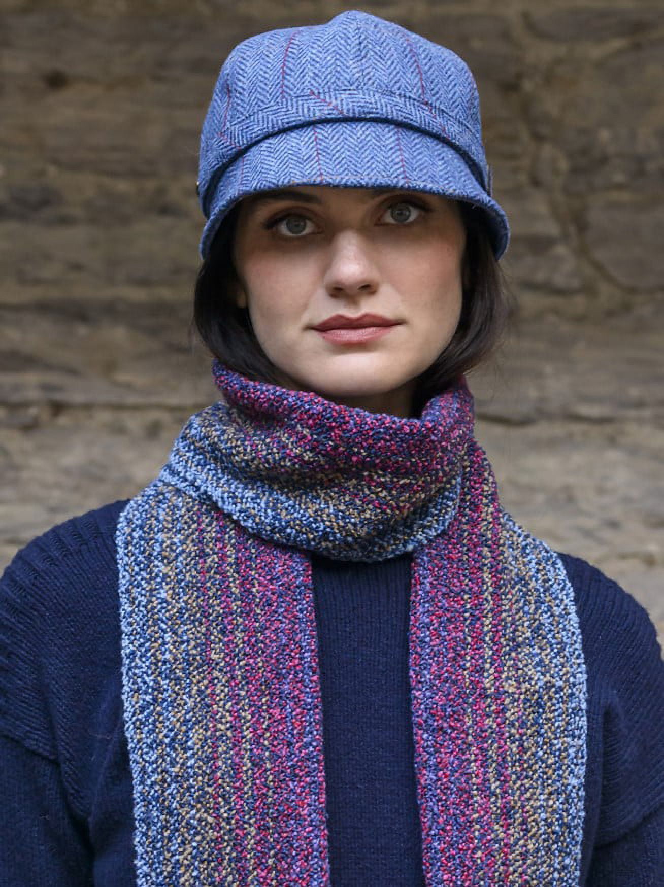 Mucros Weavers Irish Women's Flapper Hat 100 Wool Tweed Hat Made in