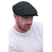 Mucros Weavers Mens 100% Wool Tweed Flat Kerry Flat Cap Made in Ireland