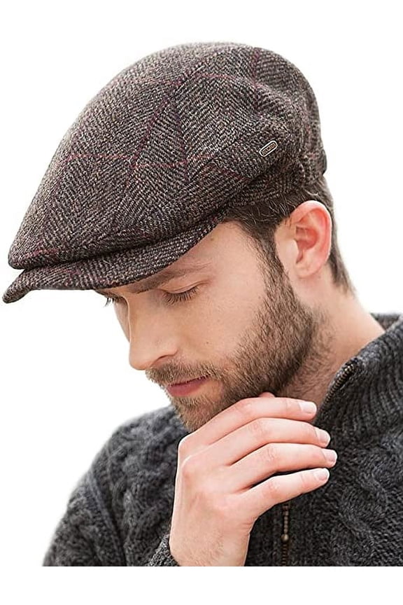 Men's 100% Wool Tweed Flat Kerry Flat Cap Made in Ireland