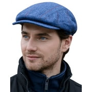 Mucros Weavers Mens 100% Wool Tweed Flat Kerry Flat Cap Made in Ireland