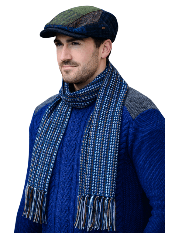 Men's 100% Wool Tweed Flat Kerry Flat Cap Made in Ireland