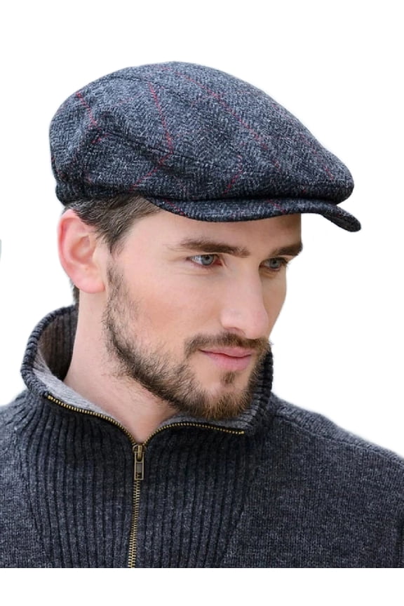 Men's 100% Wool Tweed Flat Kerry Flat Cap Made in Ireland