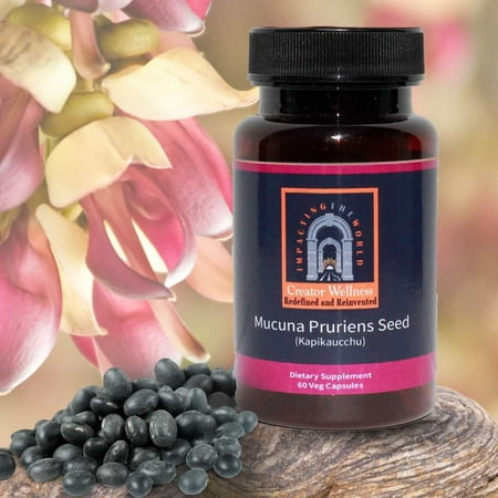 Mucuna Pruriens Seed - Kapikacchu | 225mg Extract | Brain Health Support | 60 Capsules