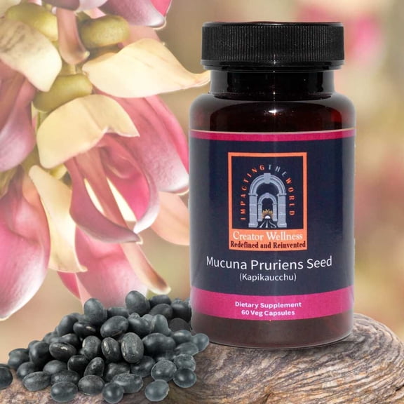 Mucuna Pruriens Seed - Kapikacchu | 225mg Extract | Brain Health Support | 60 Capsules