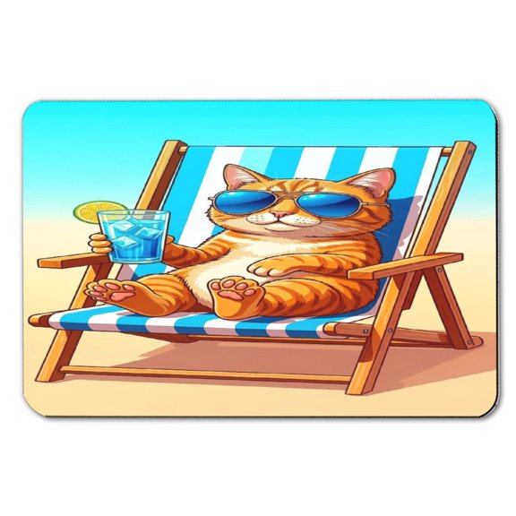 Mud Bath Mat,Quick Dry, Absorbent Non Slip Summer Beach Drink Art