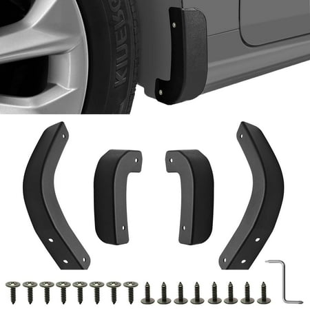 Mud Flap Delete for 2019-2025 Chevy Silverado 1500-13002 Mud Guards Compatible with Chevrolet Silverado 1500 Accessories Front & Rear Mudflap Replacement Kit