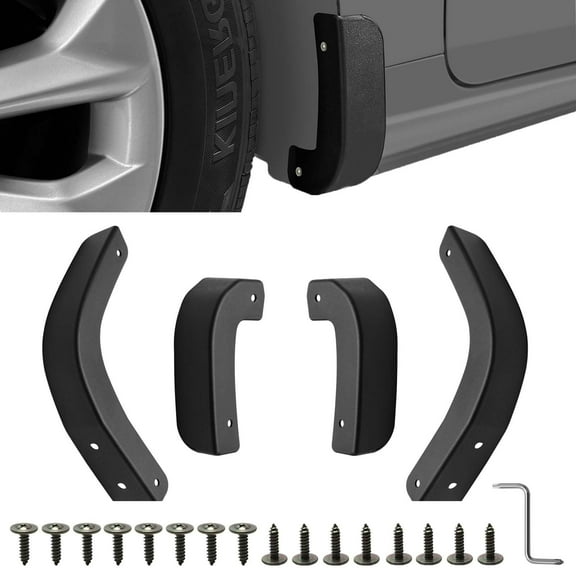 Mud Flap Delete for 2019-2025 Chevy Silverado 1500-13002 Mud Guards Compatible with Chevrolet Silverado 1500 Accessories Front & Rear Mudflap Replacement Kit