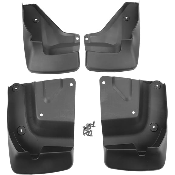 Mud Flap Splash Guard with Mount Accessories Front & Rear Side Mud Guard for Toyota HIACE 2012-2018 (Set of 4)