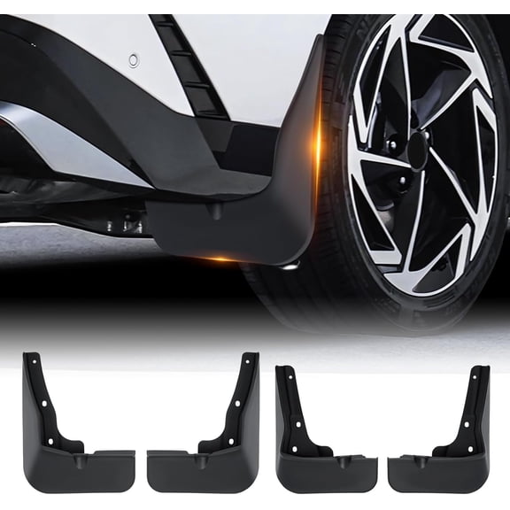 Mud Flaps for 2024 2025 2026 Hyundai Sonata SEL Mudguards Accessories,All Weather Guard Sonata Splash Guards,No-Drill Front&Rear 4PCS Sonata MudFlaps Set with Hardware(Not for N-Line)